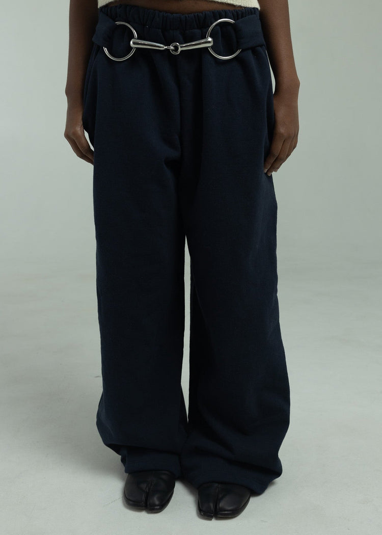 Model wearing midnight pants main photo