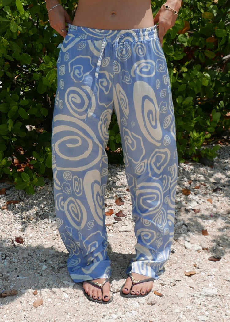 Floaty PJ Pant- vortex print