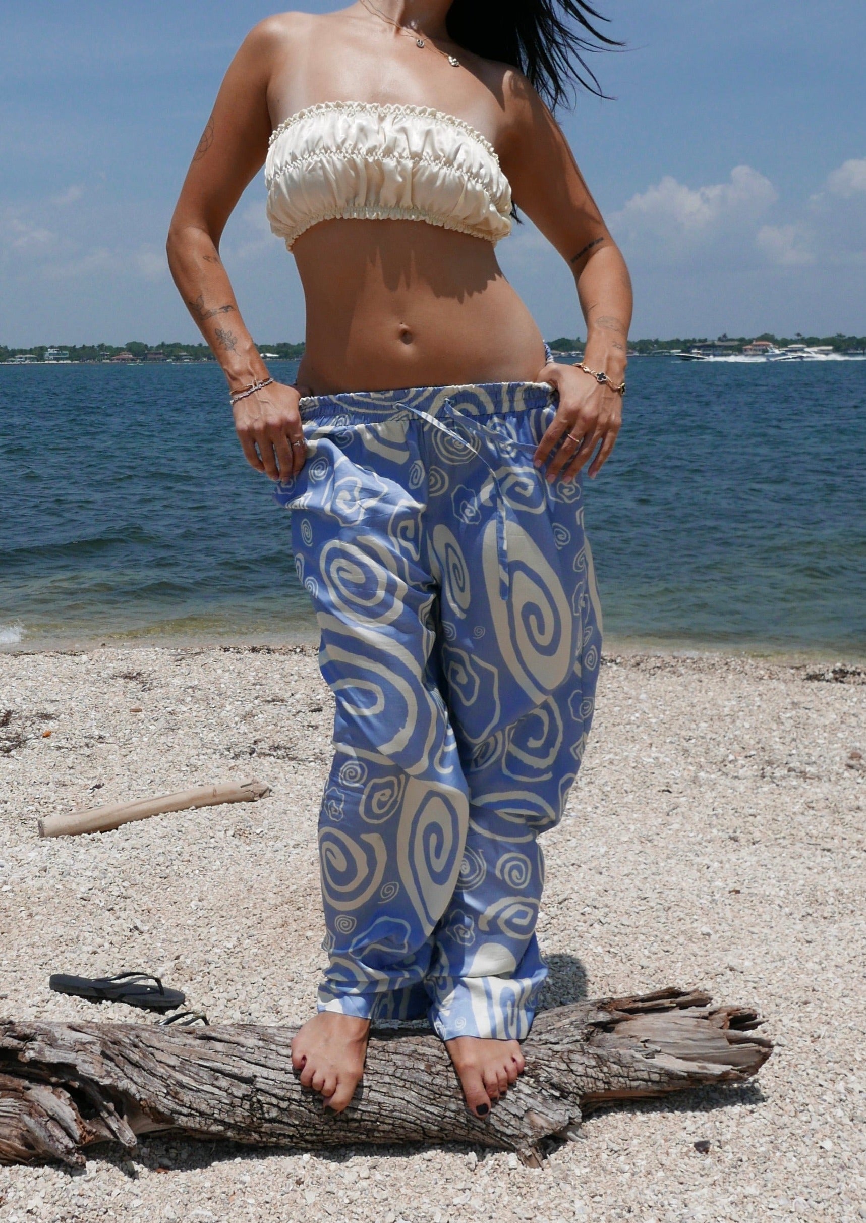 Floaty PJ Pant- vortex print