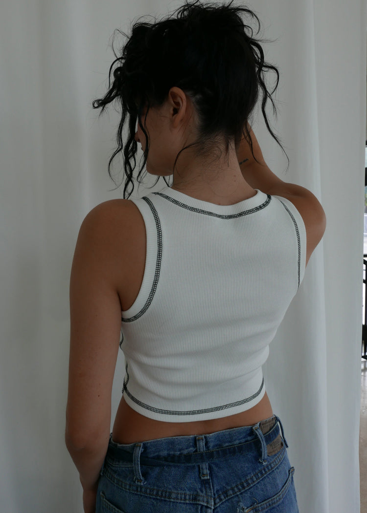 Endless Spiral Tank- White