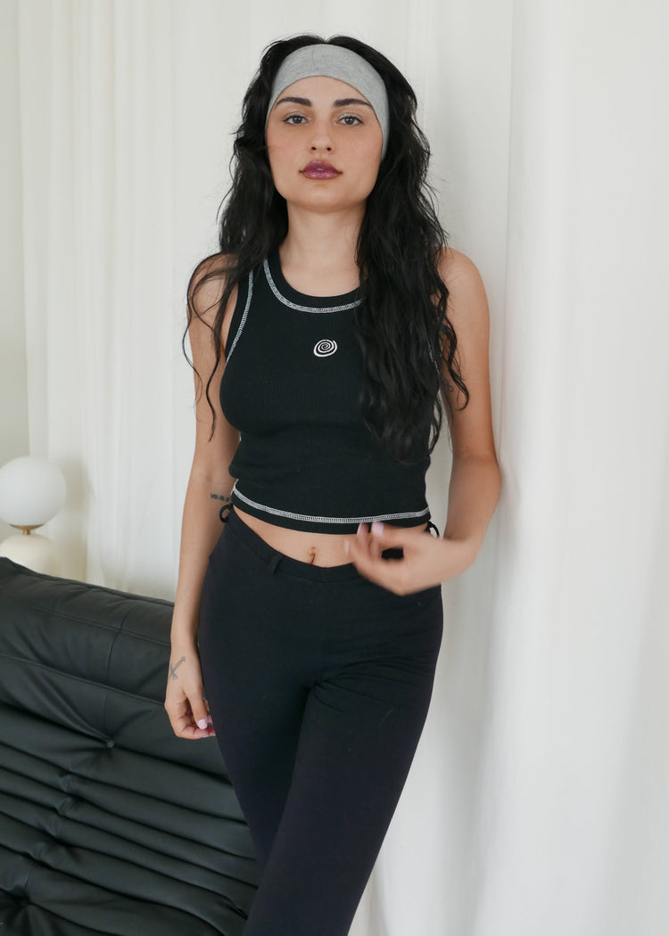 Endless Spiral Tank- Black